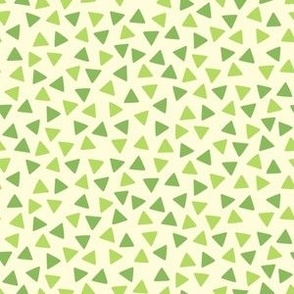 Terrifically Tossed Triangles in Spring Green