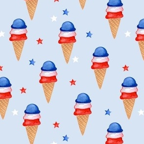 Red, White and Blue Ice Cream // Link Water