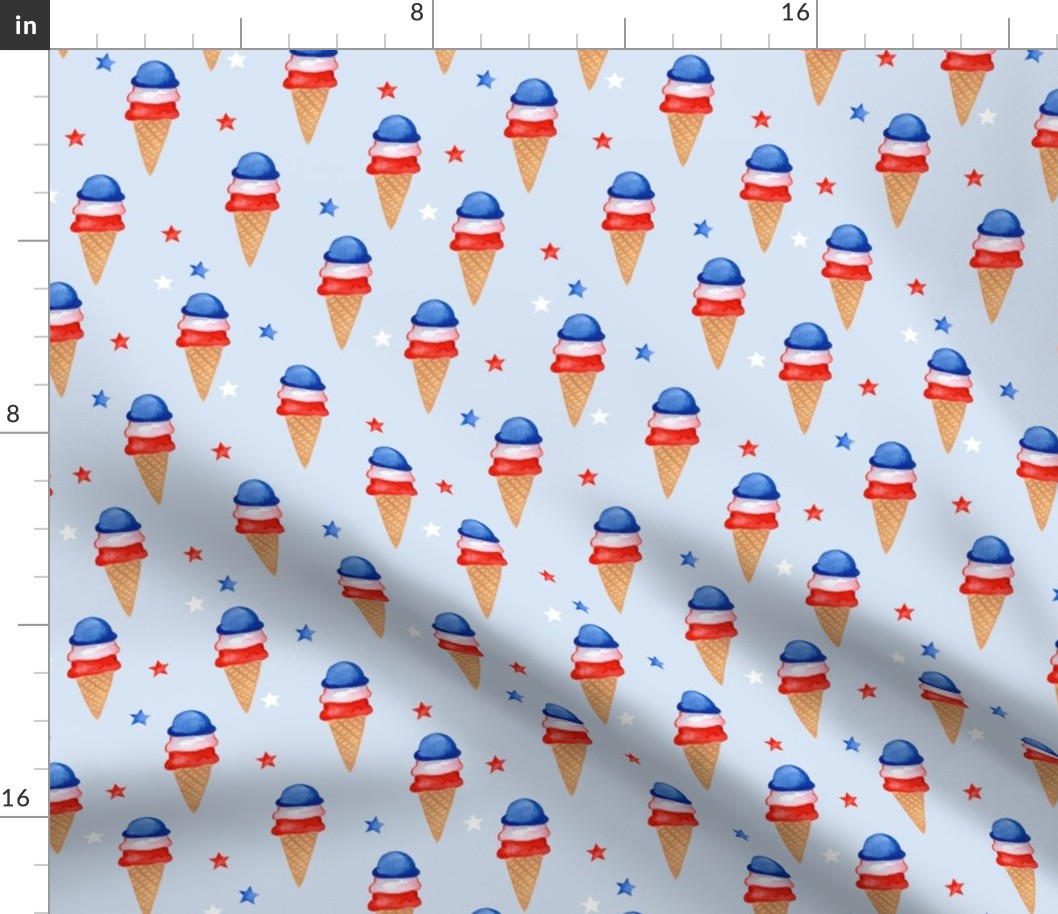 Red, White and Blue Ice Cream // Link Water