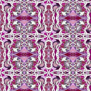 Tangled Poppy Twister (magenta/lavender)