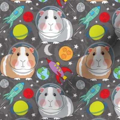 large guinea-pigs-in-space on charcoal