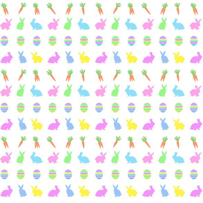 Easter bunny fun-on white