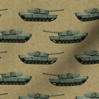 tanks - military vehicles - tan - LAD19