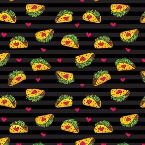 Taco bout love black stripes 