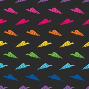 Paper Airplanes (Dark Rainbow)