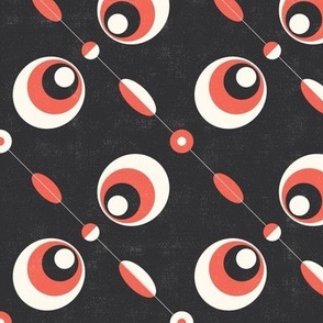 abstract retro 70s pattern