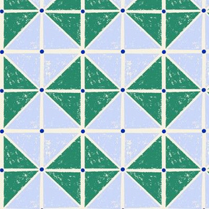 sketchy squares - blue and green