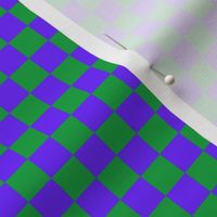 BYF7 - Violet Blue and Spring Green Checkerboard