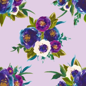 Purple Forest Florals // Snuff Lavender