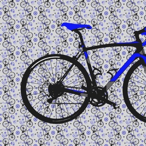 racing bike - blue