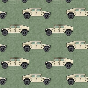 utility vehicles - military vehicles - tan on green - LAD19