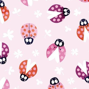 Ladybug dots in pink