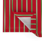 BYF9 - Green Gradient  Pinstripes on Poinsettia Red