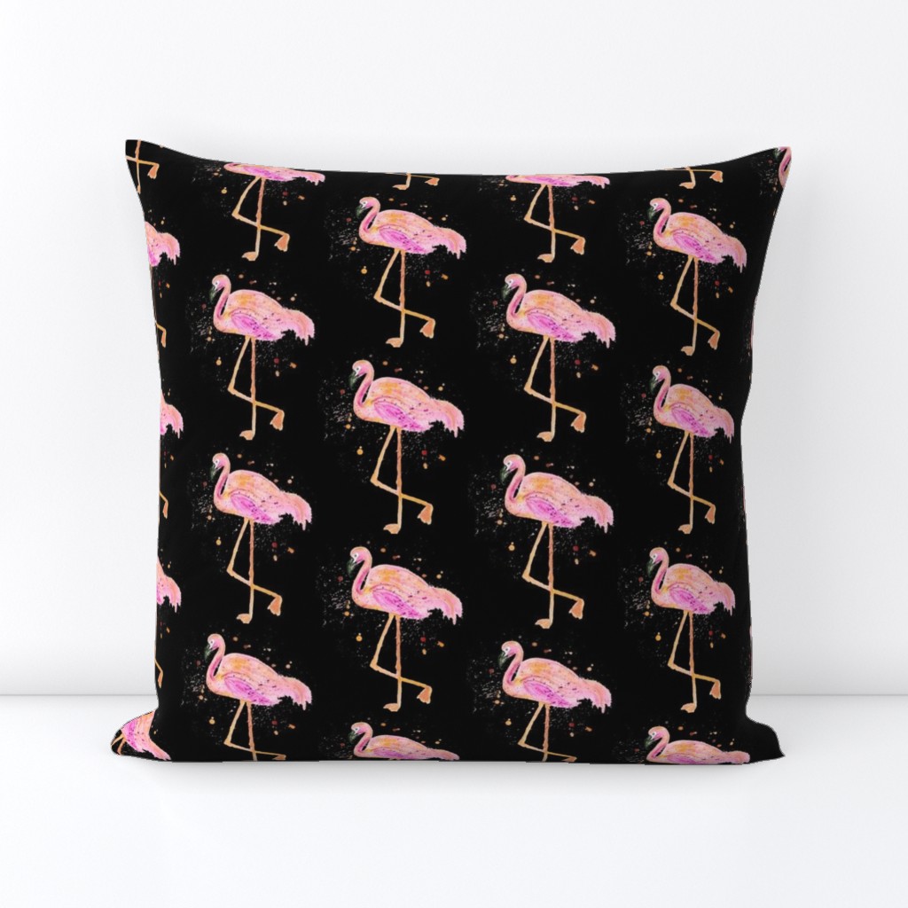 Pink Florida Flamingo Watercolor