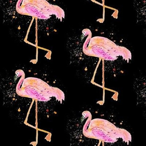 Pink Florida Flamingo Watercolor