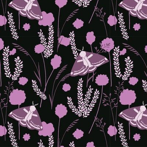 Striking Moorland - Black and Purple