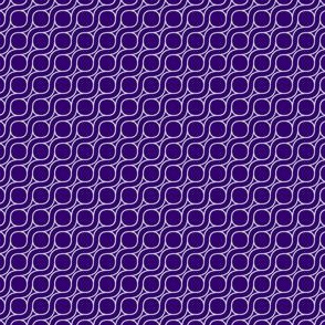 Small Scale Purple and Silver Colors Circle Swirl