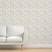 Blue, purple and green - abstract scales fabric and wallpaper print