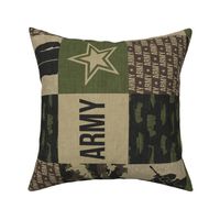 Army - Patchwork fabric - Soldier Military - OG (90) - LAD19