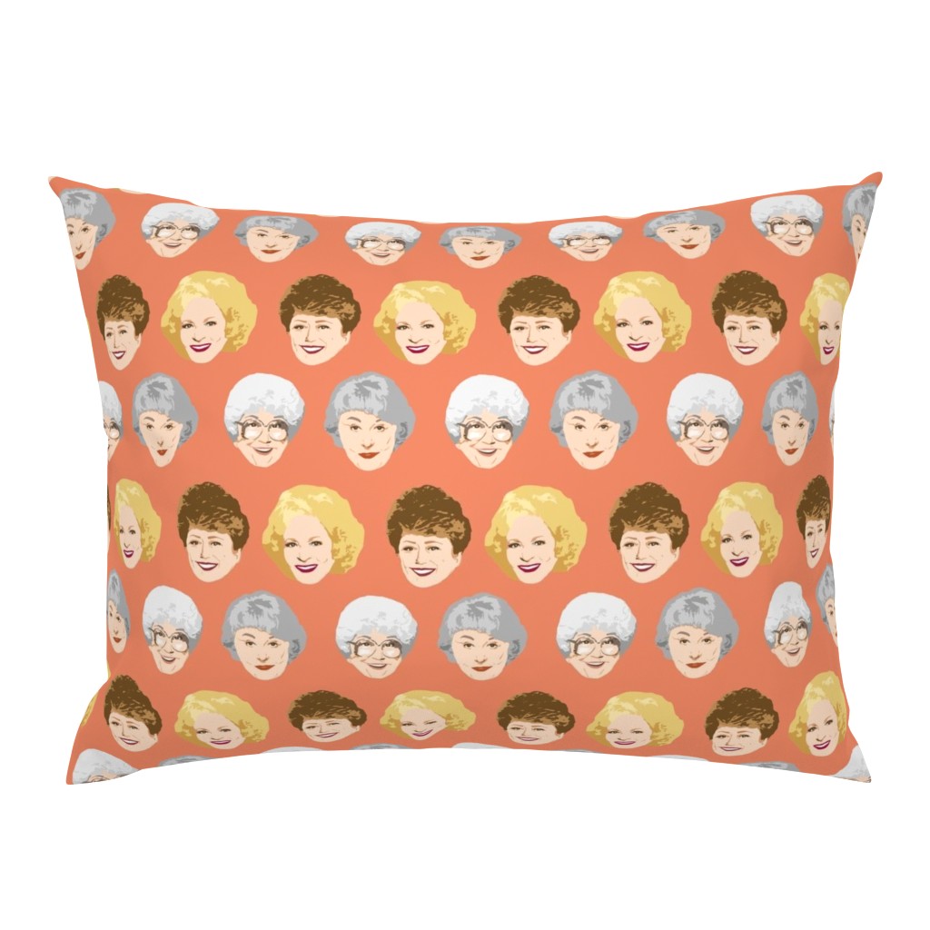 Golden Girls Faces - Large Coral