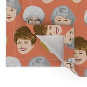 Golden Girls Faces - Large Coral