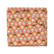 Golden Girls Faces - Large Coral