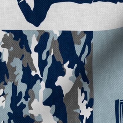 Army - Patchwork fabric - Full Soldier Military - navy and grey (90) - LAD19