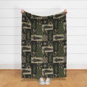 Army - Patchwork fabric - Full Soldier Military - OG (90) - LAD19