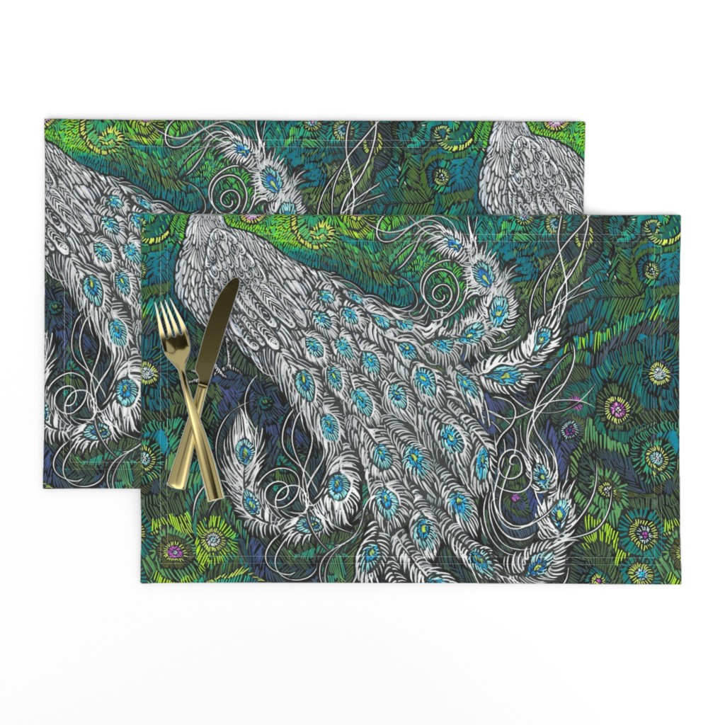 Green Blue Silver Peacock-Feather Challenge-Kim Marshall