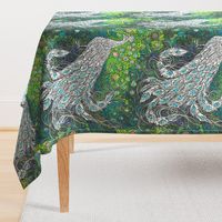 Green Blue Silver Peacock-Feather Challenge-Kim Marshall