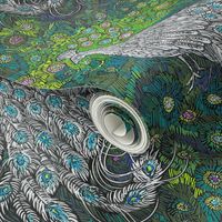 Green Blue Silver Peacock-Feather Challenge-Kim Marshall