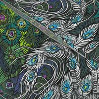 Green Blue Silver Peacock-Feather Challenge-Kim Marshall