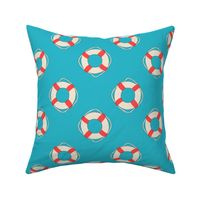 Life Preserver Teal Blue