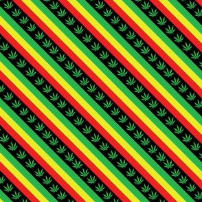 reggae diagonal on black