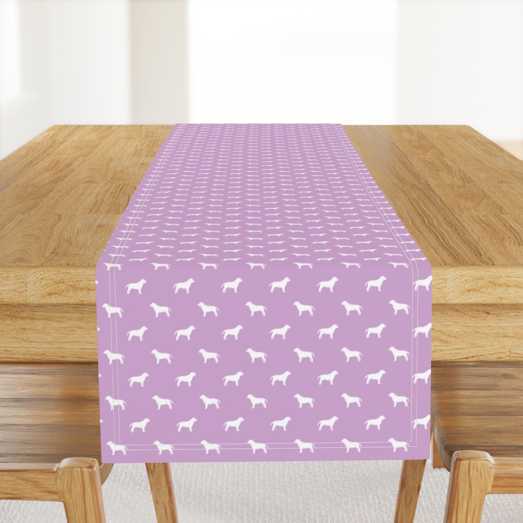 Labrador silhouette dog fabric - dog fabric, labrador fabric, dog breed fabric, dog silhouette fabric, dog silhouette, dog, dogs - light purple