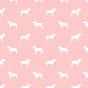 Labrador silhouette dog fabric - dog fabric, labrador fabric, dog breed fabric, dog silhouette fabric, dog silhouette, dog, dogs - pink