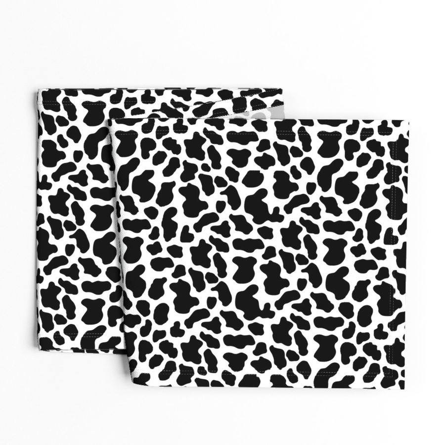 Cow print Black white 