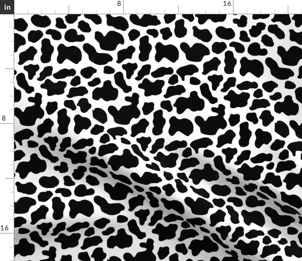 Cow print Black white 