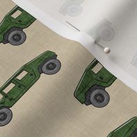 utility vehicles - military vehicles - green on tan - LAD19
