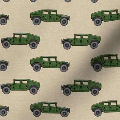 utility vehicles - military vehicles - green on tan - LAD19