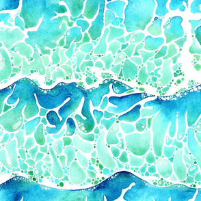 Waves of Paradise in Watercolour