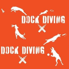 Dock Diving Text & Dogs