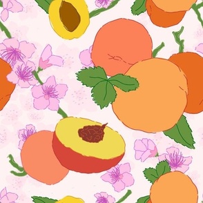Apricot + Peach Blossom Floral