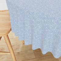 Baby's Breath Toss: Chambray Blue & Cream Small Floral