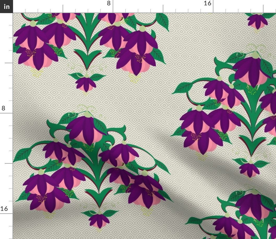 fucshia-diamond pattern background