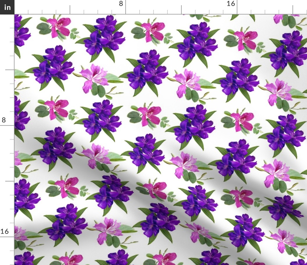 Lilies In Purple Hues