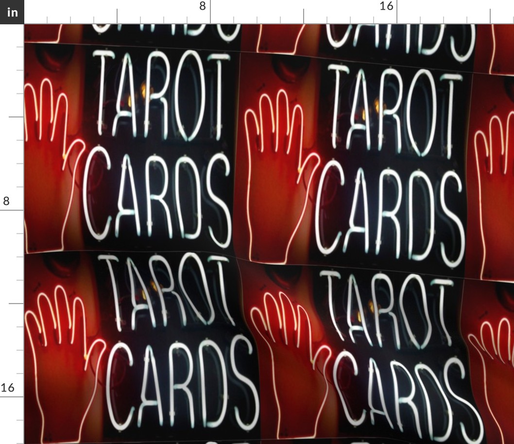 Tarot Cards Neon Sign
