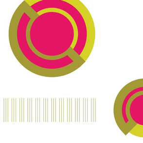 pink and green circles