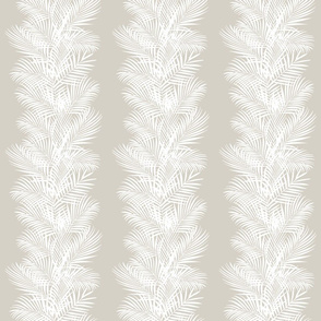 Extra Small  Frond Stripe Beige and White