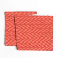 Dotted Herringbone, Rusty Orange